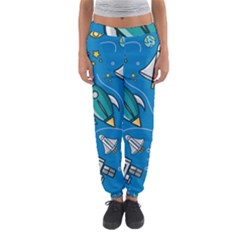 About-space-seamless-pattern Women s Jogger Sweatpants