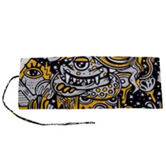 Crazy-abstract-doodle-social-doodle-drawing-style Roll Up Canvas Pencil Holder (s)