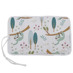 Pattern-sloth-woodland Pen Storage Case (s) by Salman4z