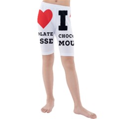 I Love Chocolate Mousse Kids  Mid Length Swim Shorts by ilovewhateva