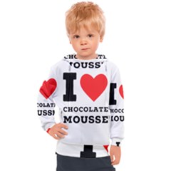 I Love Chocolate Mousse Kids  Hooded Pullover by ilovewhateva