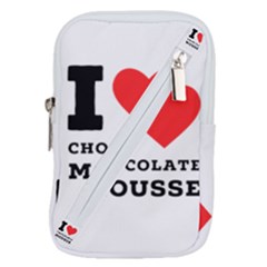 I Love Chocolate Mousse Belt Pouch Bag (small) by ilovewhateva