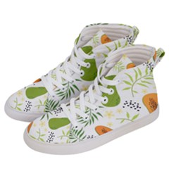 Seamless-tropical-pattern-with-papaya Women s Hi-top Skate Sneakers by Salman4z