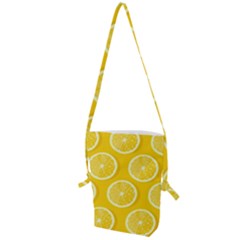 Lemon-fruits-slice-seamless-pattern Folding Shoulder Bag by Salman4z