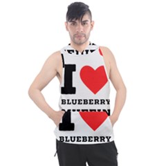 I Love Blueberry Muffin Men s Sleeveless Hoodie by ilovewhateva