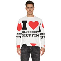 I Love Blueberry Muffin Men s Fleece Sweatshirt by ilovewhateva