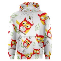 Seamless-pattern-vector-owl-cartoon-with-bugs Men s Core Hoodie