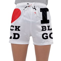 I Love Black Gold Sleepwear Shorts by ilovewhateva