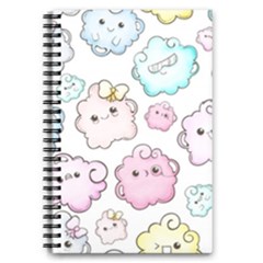 Cute-doodle-cartoon-seamless-pattern 5 5  X 8 5  Notebook