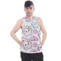 Cute-doodle-cartoon-seamless-pattern Men s Sleeveless Hoodie View1