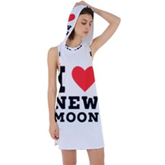 I Love New Moon Racer Back Hoodie Dress by ilovewhateva