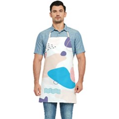 Hand-drawn-abstract-organic-shapes-background Kitchen Apron by Salman4z