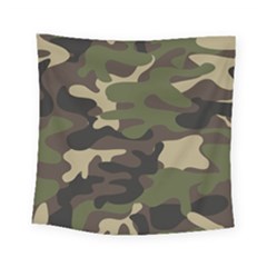 Texture-military-camouflage-repeats-seamless-army-green-hunting Square Tapestry (small)