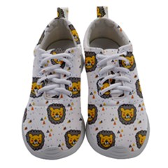 Lion Heads Pattern Design Doodle Women Athletic Shoes by pakminggu