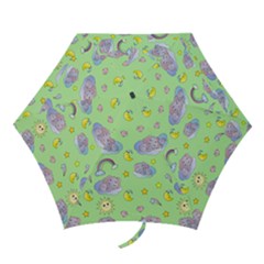 Elephant Sleeping Elephants Background Mini Folding Umbrellas by pakminggu