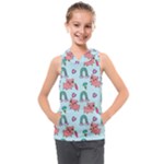 Pigs Pattern Art Design Drawing Sketch Wallpaper Kids  Sleeveless Hoodie