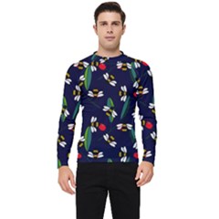 Art Floral Design Pattern Floral Pattern Men s Long Sleeve Rash Guard by pakminggu