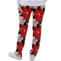 Poinsettia Pattern Seamless Pattern Christmas Xmas Women s Casual Pants View2