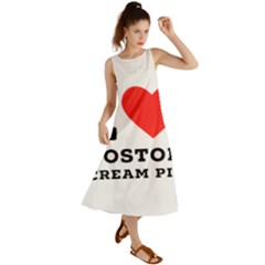 I Love Boston Cream Pie Summer Maxi Dress by ilovewhateva