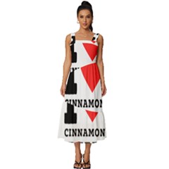 I Love Cinnamon Bun Square Neckline Tiered Midi Dress by ilovewhateva