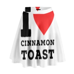 I Love Cinnamon Toast High Waist Skirt by ilovewhateva