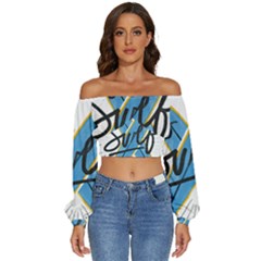 Wave Surfing Surfboard Surfing Long Sleeve Crinkled Weave Crop Top by pakminggu