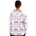 Red Green And Blue Christmas Themed Illustration Women s Zipper Hoodie View2