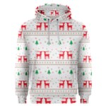 Red Green And Blue Christmas Themed Illustration Men s Overhead Hoodie