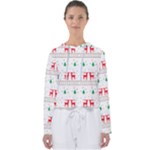 Red Green And Blue Christmas Themed Illustration Women s Slouchy Sweat