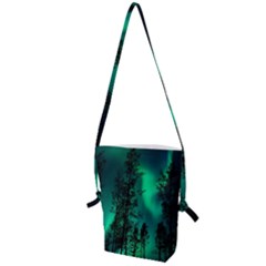 Aurora Northern Lights Celestial Magical Astronomy Folding Shoulder Bag by pakminggu