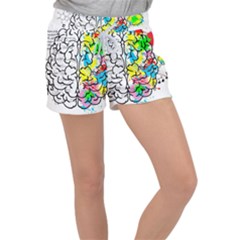 Brain Left Logic Language Science Women s Velour Lounge Shorts by pakminggu