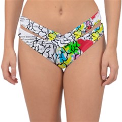 Brain Left Logic Language Science Double Strap Halter Bikini Bottoms by pakminggu