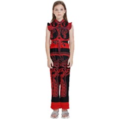 Artificial Intelligence Brain Think Kids  Sleeveless Ruffle Edge Band Collar Chiffon One Piece by pakminggu