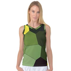 Mosaic Structure Background Tile Women s Basketball Tank Top