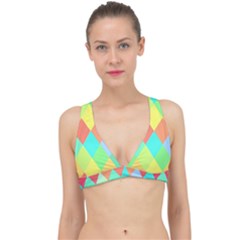 Low Poly Triangles Classic Banded Bikini Top by danenraven