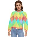 Low Poly Triangles Women s Long Sleeve Raglan Tee View1