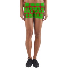 Keyboard Keys Computer Input Pc Yoga Shorts by danenraven