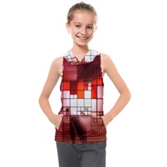 Pattern Structure Light Patterns Kids  Sleeveless Hoodie by danenraven