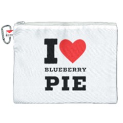 I Love Blueberry Canvas Cosmetic Bag (xxl) by ilovewhateva