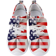 United States Of America Flag Of The United States Independence Day Men s Velcro Strap Shoes by danenraven