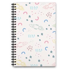 Spaceship Pattern Star 5 5  X 8 5  Notebook by danenraven