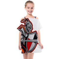 Knight Shield Sword Shield Fictional Character Kids  One Piece Chiffon Dress by danenraven