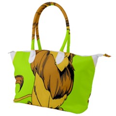 Lion Cartoon Parody Canvas Shoulder Bag by danenraven