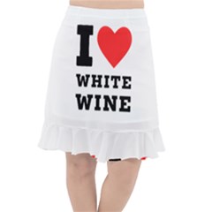 I Love White Wine Fishtail Chiffon Skirt by ilovewhateva