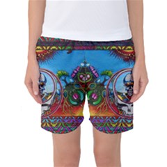 Grateful Dead Wallpapers Women s Basketball Shorts