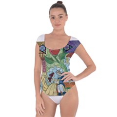 Beauty Stained Glass Short Sleeve Leotard 