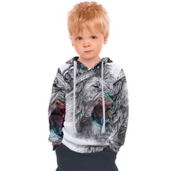 Lion King Head Kids  Overhead Hoodie by Mog4mog4