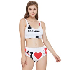 I Love Praline  Frilly Bikini Set by ilovewhateva