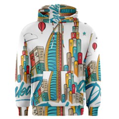 Burj Khalifa Skyline Clip Art Drawing Comic World Men s Core Hoodie by Mog4mog4