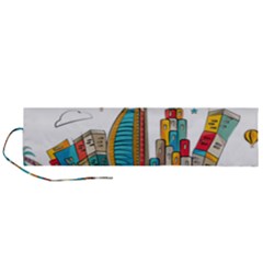 Burj Khalifa Skyline Clip Art Drawing Comic World Roll Up Canvas Pencil Holder (l) by Mog4mog4